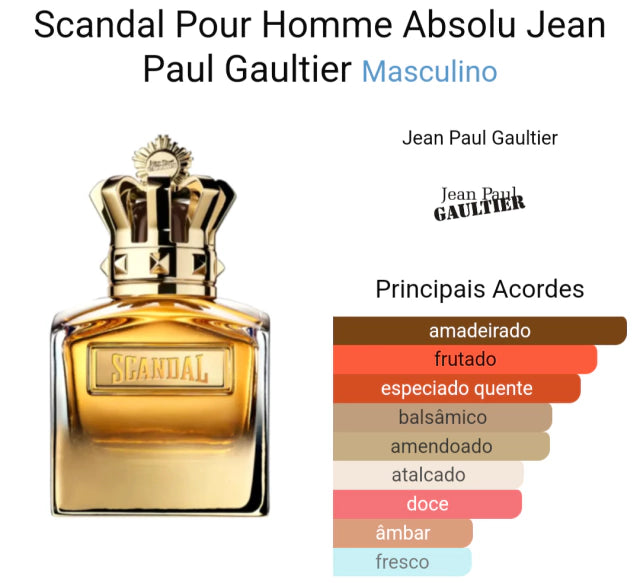 Miniatura Perfume Original Scandal Pour Homme Absolu 7 ml Jean Paul Gaultier