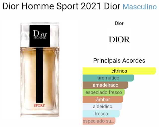 Miniatura Perfume Original Sport Homme Dior 10 ml