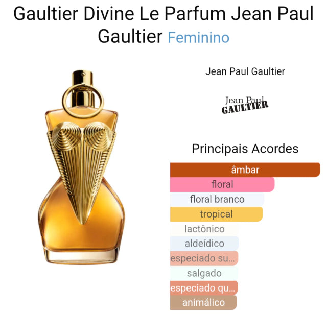 Miniatura Perfume Original Divine Le Parfum Jean Paul Gaultier 6 ml