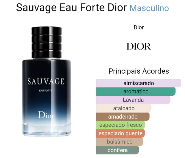 Miniatura Perfume Original Sauvage Eau Forte Dior Parfum 10 ml