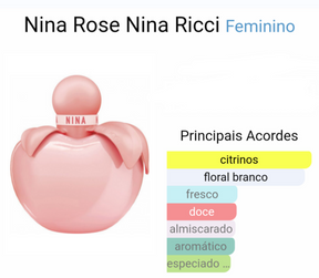 Miniatura Perfume Original Nina Rose Eau de Toilette Ricci 4 ml