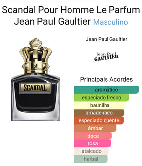 Miniatura Perfume Original Scandal Pour Homme Lê Parfum Eau de Parfum Intense 7 ml Jean Paul Gaultier